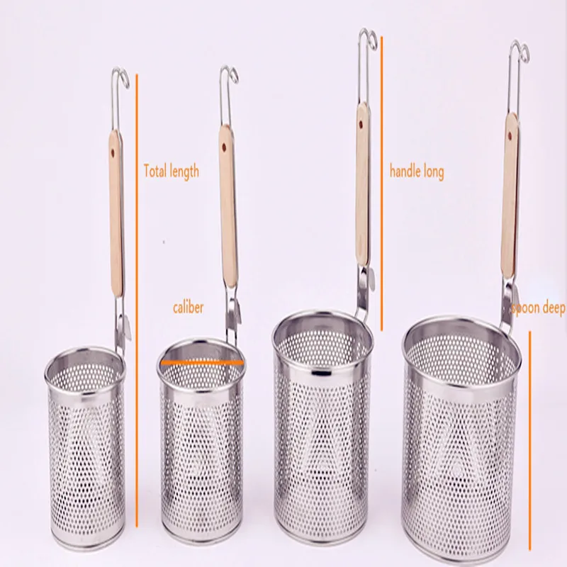 Stainless Steel Cooking Noodles Colander Scoop Rice Filter Spoon Kitchen Gadgets Tools Home Accessories