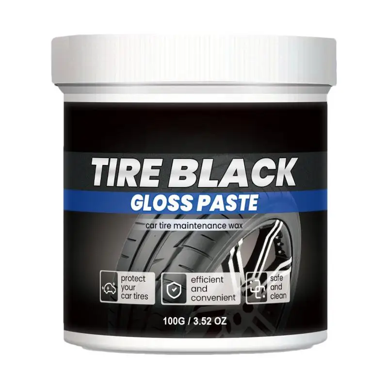 

Wheel Shine For Car Tires Auto Part Rubber Glossy Paste Wheel Rust Cleaning Auto Accessory 100g Shine Tire Cream For Cars Metal