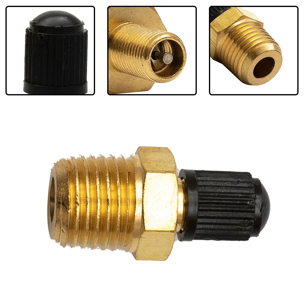 

1/4Inch NPT Solid Nickel Plated Brass Air Compressor Tank Fill Valve 6.35mm Male NPT Standard Thread/14.28mm Hex Body Valve