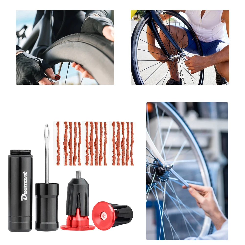 Deemount - Bicycle Tubeless Tire Repair Kit - Hidden tool in the
