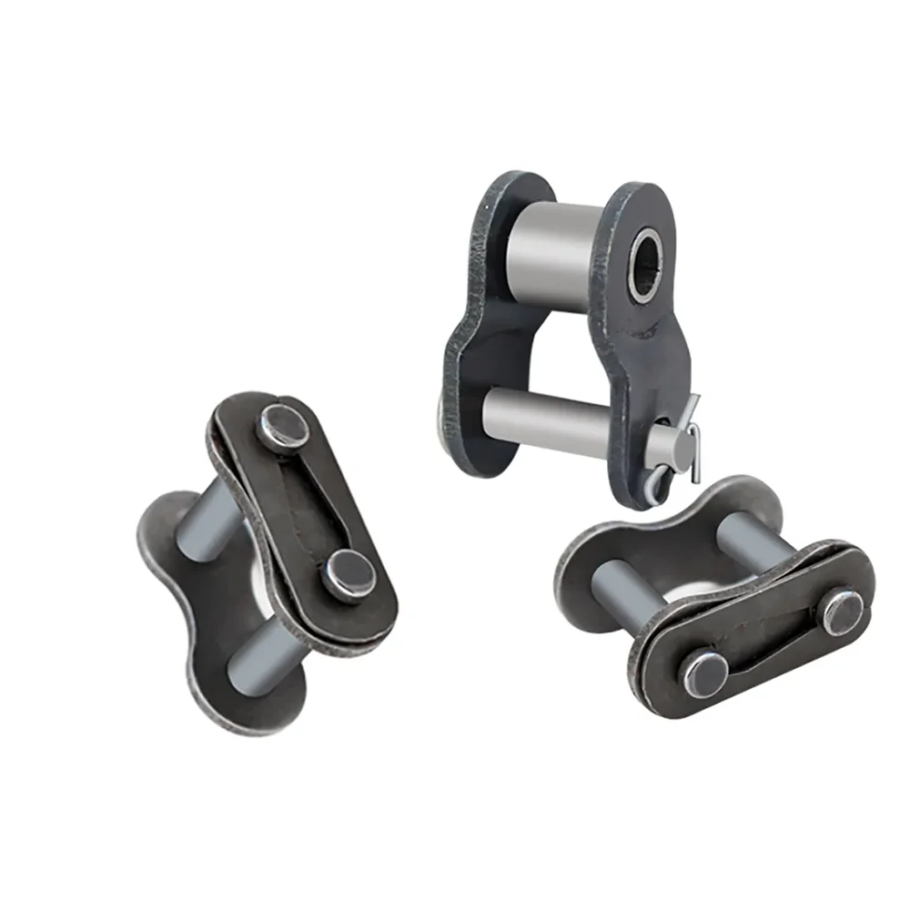Roller Chain Connector Single Row Full/Half Buckle Carbon Steel Industrial Chain Join 04C/05B/06B/08B/10B/12B/16B