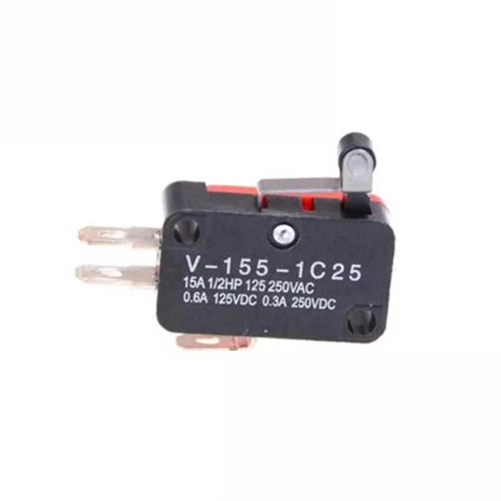 

10Pcs V-151-1C25 Micro Limit Switch SPDT NO NC Snap Action AC 125/250V