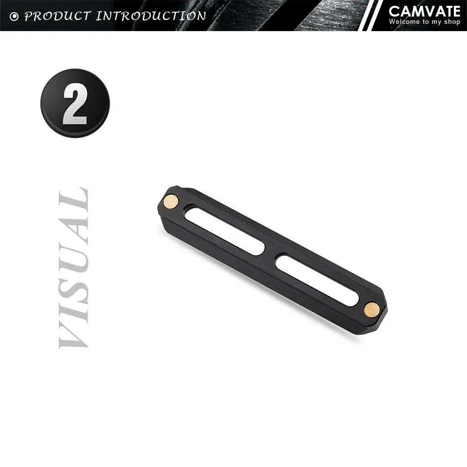 Quick Release Nato Rail 3.94" with 1/4" Screws and Mounting Slots for DSLR Camer