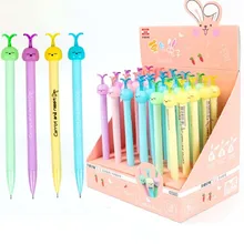 Crayon mécanique lapin 0.5/0.7mm, 4 pièces, crayons Kawaii en plastique radis automatique pour enfants cadeaux fournitures de papeterie scolaire pour étudiants