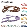 PVC Dog Collar Leashes Set Waterproof Soft Adjustable Pet Collar Cat Leash Outdoor Walk Rope Supplies 1