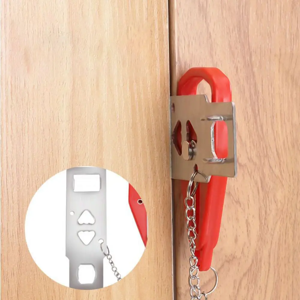Convenient Safety Portable Door Lock Door Safety Guard Security Lock Door Chain Good Quality Anti-theft Door Safe Lock Hotel
