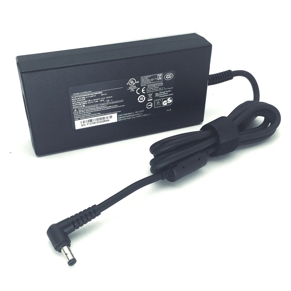  19.5V 11.8A 230W A230A012L A12-230P1A A17-230P1A AC 어댑터 (치코니 MSI GS75 STEALTH-248 P65 GS65 노트북 충전기용)