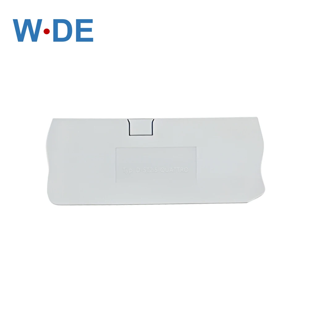 1 Piece D-ST2.5-QUATTRO End Cover For ST2.5-QUATTRO Din Rail Terminal Blocks End Cover Plate din rail terminal block