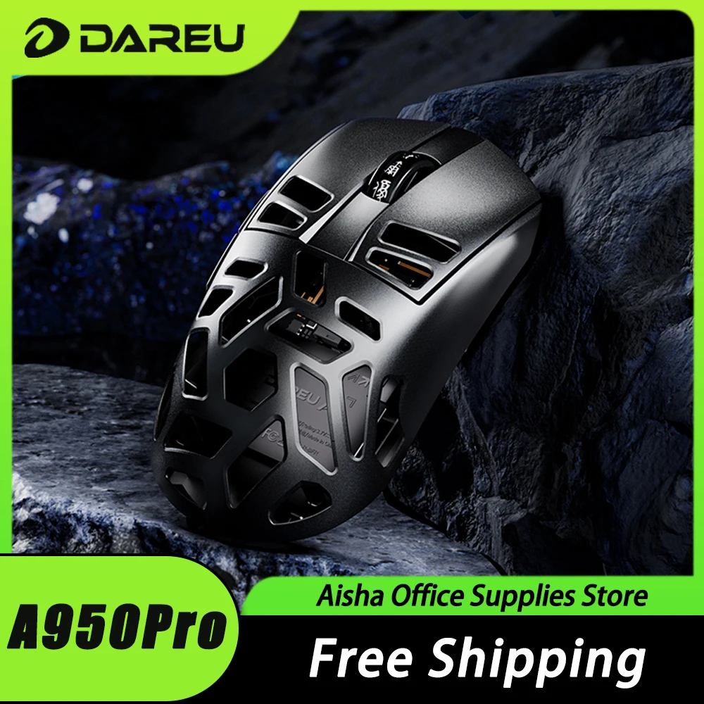 

Dareu A950pro Magnesium Mouse Tri Mode 4K Paw3395 Sensor Wireless Gaming Mouse E-Sports Lightweight Pc Gamer Accessories Gifts