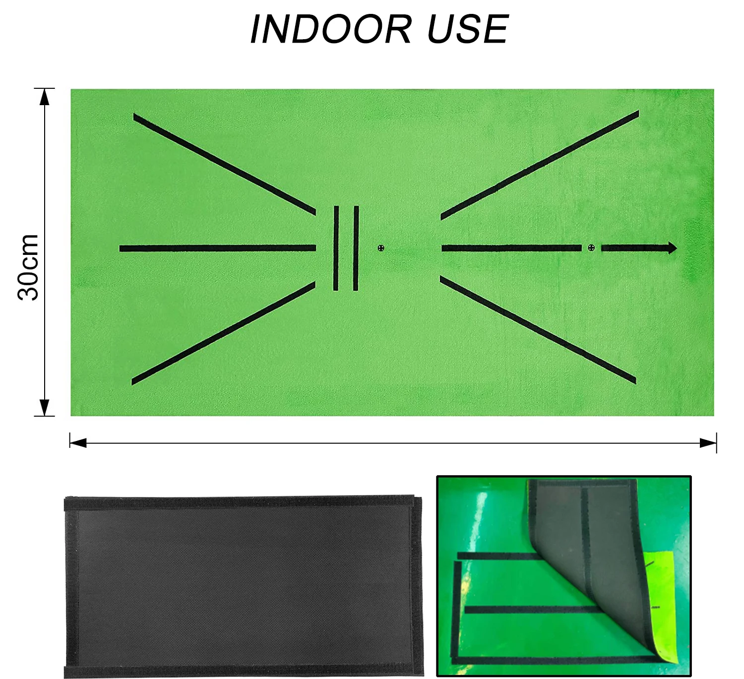 Description Picture 4 of itemPortable Golf Swing Practice Pad, 30x60cm Swing Trajectory Correction Training Auxiliary Pad