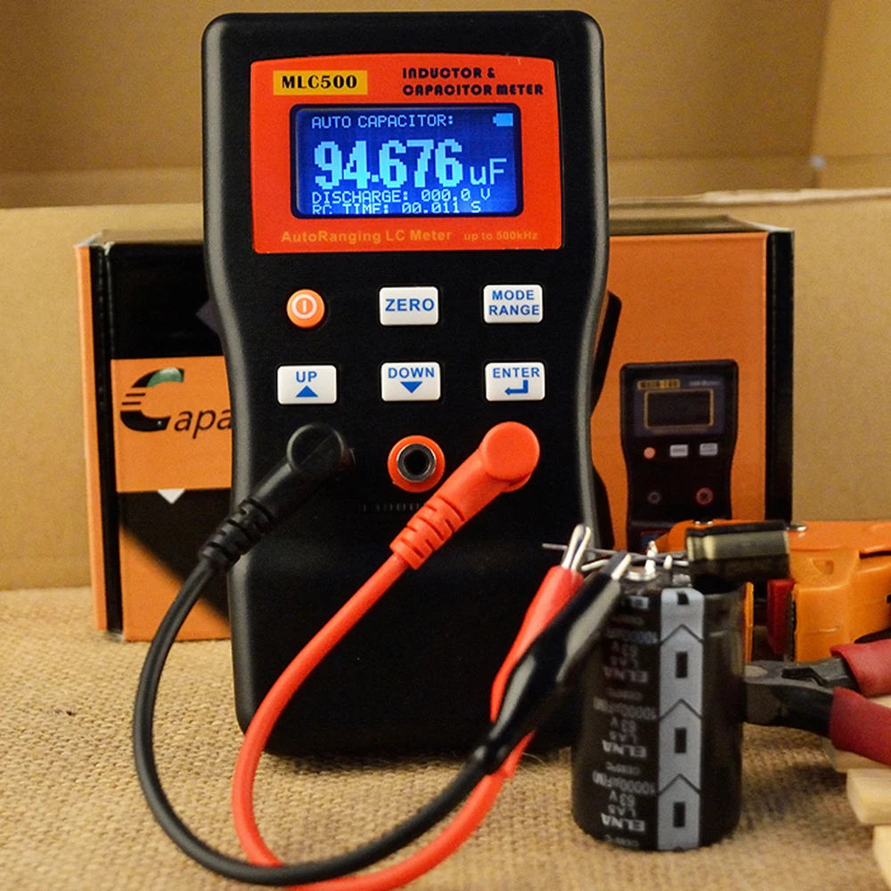 MLC500 LCD High Accuracy Capacitor Meter Professional Measuring Capacitance Resistance Capacitor Circuit Tester Maintenance 3