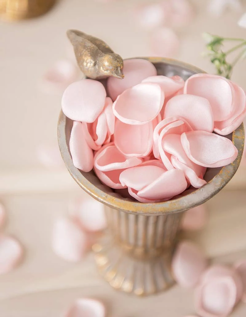 Silk Satin Rose Petals Handmade Artifical Flowers Wedding Accessories Party Decoration 100pcs/bag