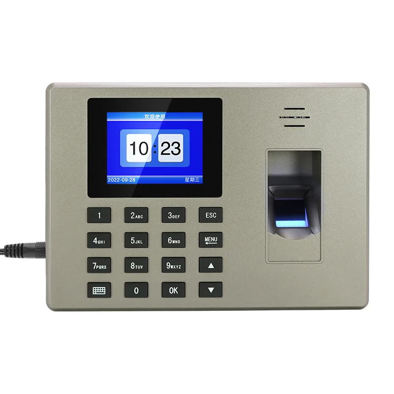 F06 TCP/IP USB 1000 사용자 지문 시간 출석 무료 설치 타이밍 링 스크린, 생체 시간 기록 시계 핑거
