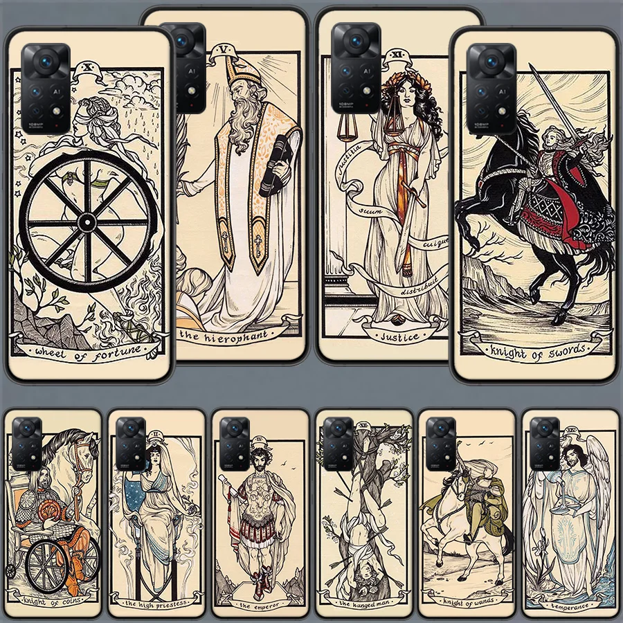 Карты Tarot для Halsey HFK чехол для телефона Redmi Note 13 5G Plus Capa 12 12C 10A 10C 10 9A 9C 9T 9 8A 8 K70 K60 Pro Xiaomi A2 Lit