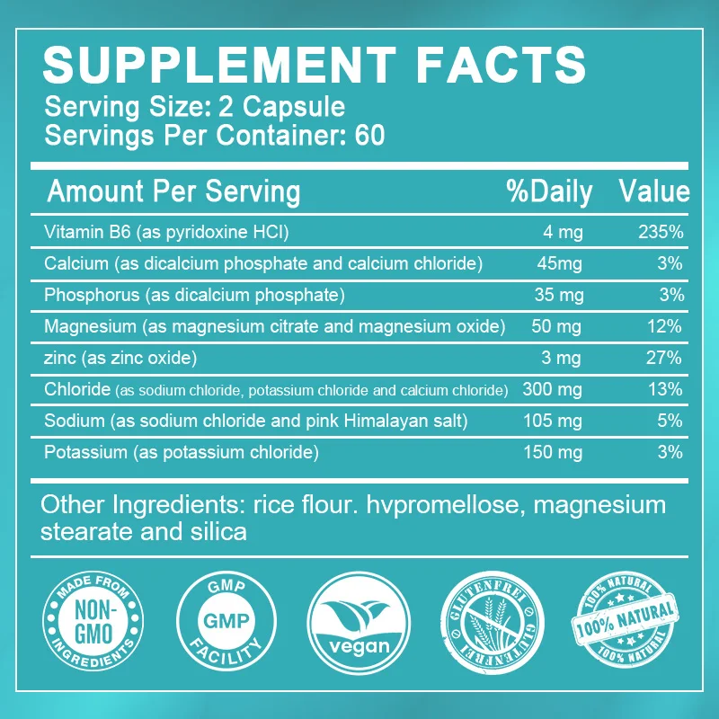 GPGP Greenpeople Complex Electrolyte Vitamins and minerals Sports support capsules Endurance enhancement for gym images - 6