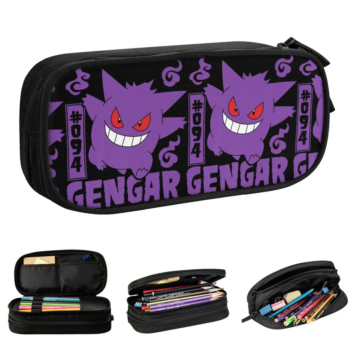  Gengar 연필 케이스 펜 상자 연필 가방 학생 대형 보관 학생 학교 화장품 ..