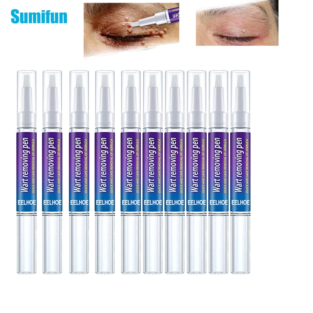 

2/4/10pcs Sumifun Wart Liquid Skin Tag Removal Pen Effective Remove Body Warts Filiform Mole Foot Corn Herbal Extracts Skin Care