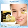 24k Gold Eye Patches Fade Fine Line Eye Bags Anti-Puffiness Dark Circle Remover Moisturize Nourish Retinol Collagen Lifting Mask 1