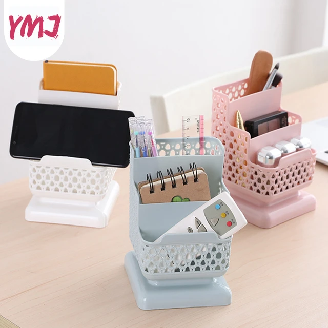 Organizer da scrivania per penne supporto per pennelli portaoggetti da  scrivania per materiale scolastico cancelleria Kawaii e scatola  portaoggetti per trucco da ufficio - AliExpress