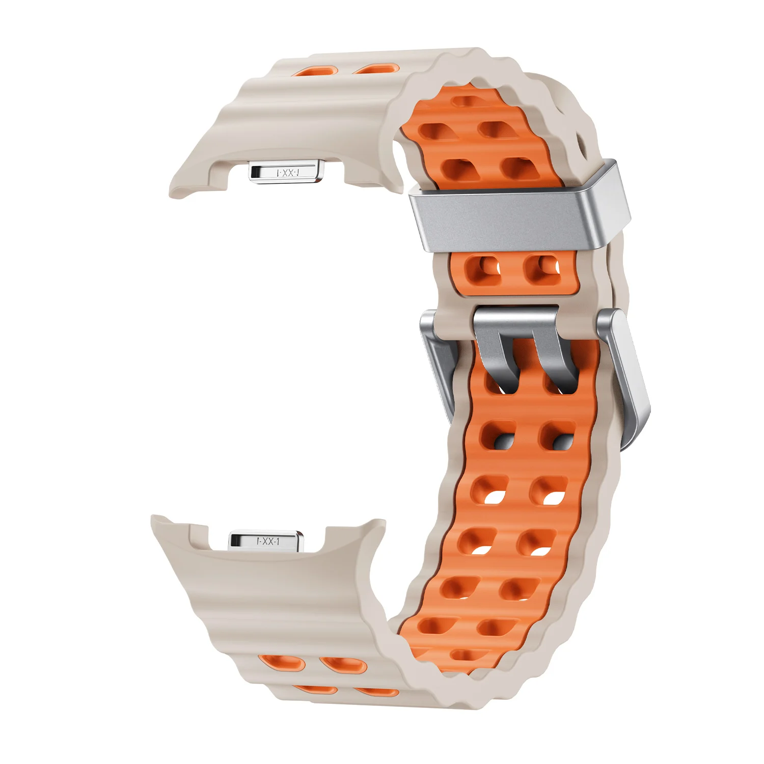 Two-Tone Silicone Sport Band Replacement for Galaxy Watch 8 Classic 46MM