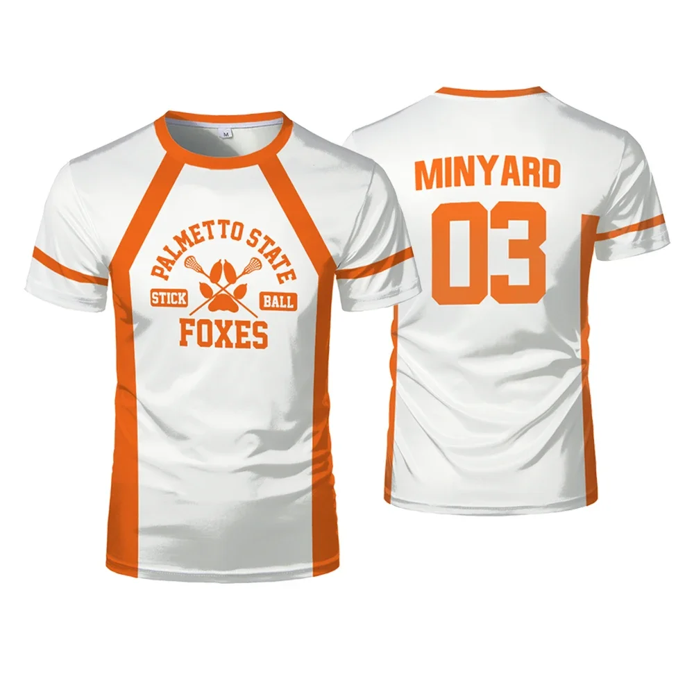 All For The Game Palmetto State Foxes 티셔츠, Andrew Minyard 03 라크로스 캐주얼 팬 저지 티셔츠 남성 및 여성 스트리트웨어