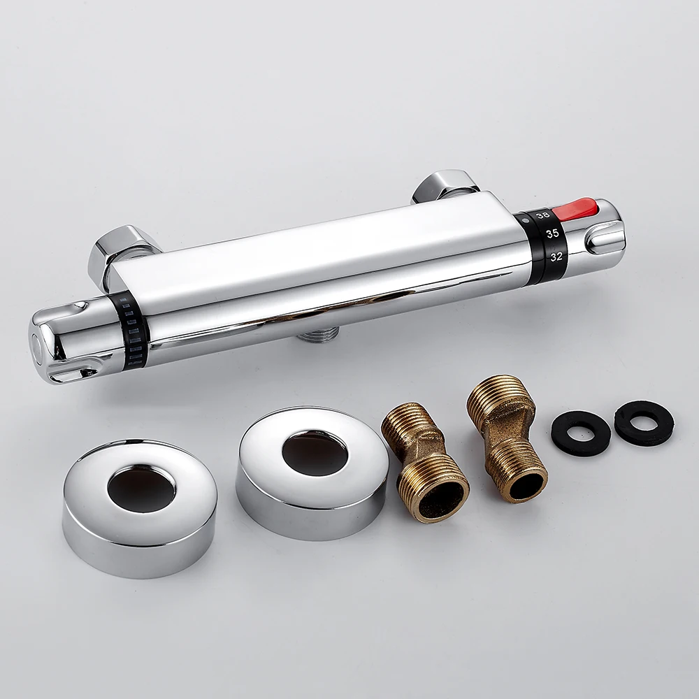 Thermostatic Shower Faucets Set Bathroom Mixing Valve