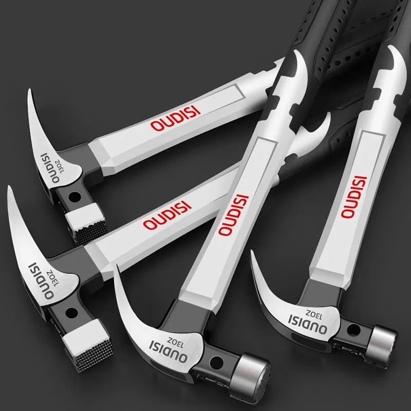 Multifunction Non-slip Shockproof Steel Hammer Hand Tool Magnetic Claw Hammer for Woodworking Automatic Nail Suction Hammer 2