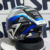 オートバイのヘルメット,モトクロス,レース,オートバイ,サイクリング,x14,白,青,hp4