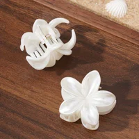 Fashionable Simple Shiny Egg-Shaped Flower Hair Clip，Ladies、Girls Party Hair Accessories 4cm 5