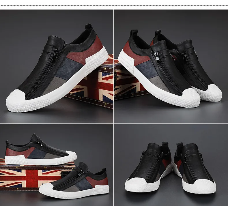 Handmade Leather Casual Shoes, Design Sneakers Comfortable for Men - Uniqwear