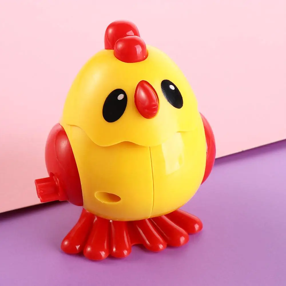 

Plastics Girls Wind-Up Spring Chicken Toy Educational Chicken Simulation Mini Jumping Chicken Wind-Up Spring Mini