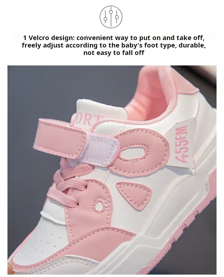 Description Picture 6 of itemShoes for Boys Casual Sneakers Spring Summer New High Top Non Slip Girls Board Shoes Children Soft Soled Baby Shoes Kids Sports