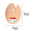 11.2" X 7.9" Wooden Paint Palette with Thumb Hole Wood Oil Paint Palette Artist Pallet for Art Supply 6