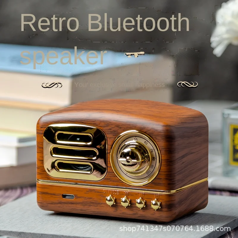 Bluetooth Speaker Mini Wireless Card Radio New Retro Computer Speakers Intelligent Portable Stereo And Craftsmanship |