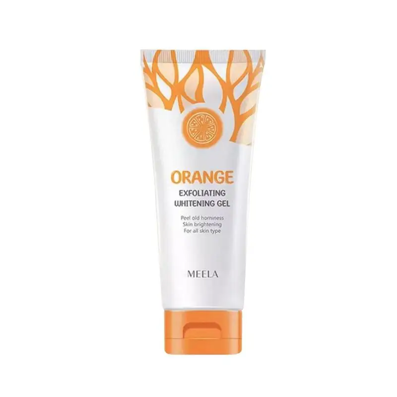 New Facial Exfoliant Gel Face Wash Brightening Gel Face Moisturizing Gel Orange Face Washing Gel For Elbow Knee Leg Scrub