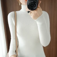 2025 Autumn Winter Turtleneck Sweater Women Thick Warm Soft Female Slim Pullovers Women Sweater Ladies Solid Versatile Knitted - Image 5