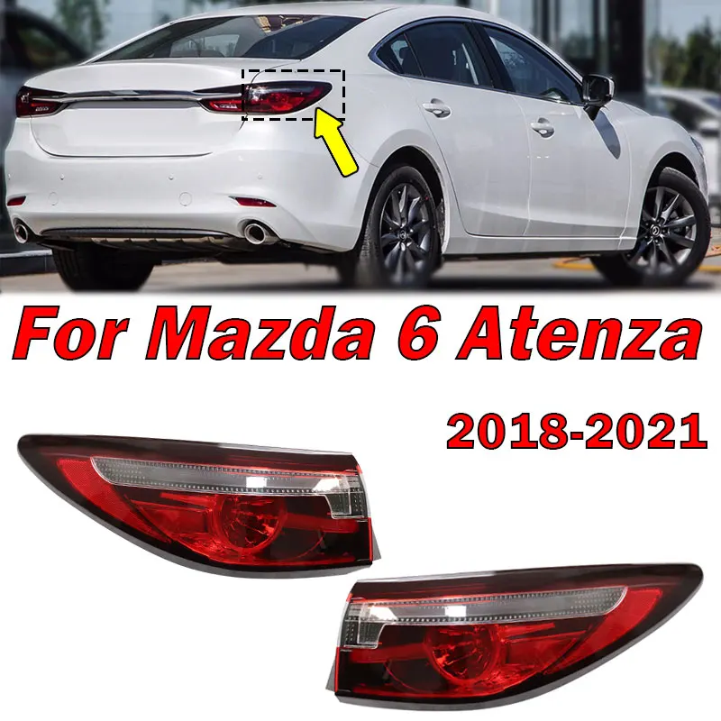 

For Mazda 6 Atenza 2018 2019 2020 Car Rear Bumper Tail Light Assembly Brake Stop Reverse Lamp Taillight Assembly Car Accessories