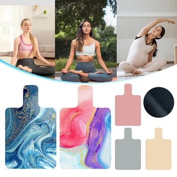 Pilates Reformer Mat Sweat Absorbent Pilates Suede Rubber Yoga Mat Non-Slip Fitness Gym Mat Portable for Balance Training 1