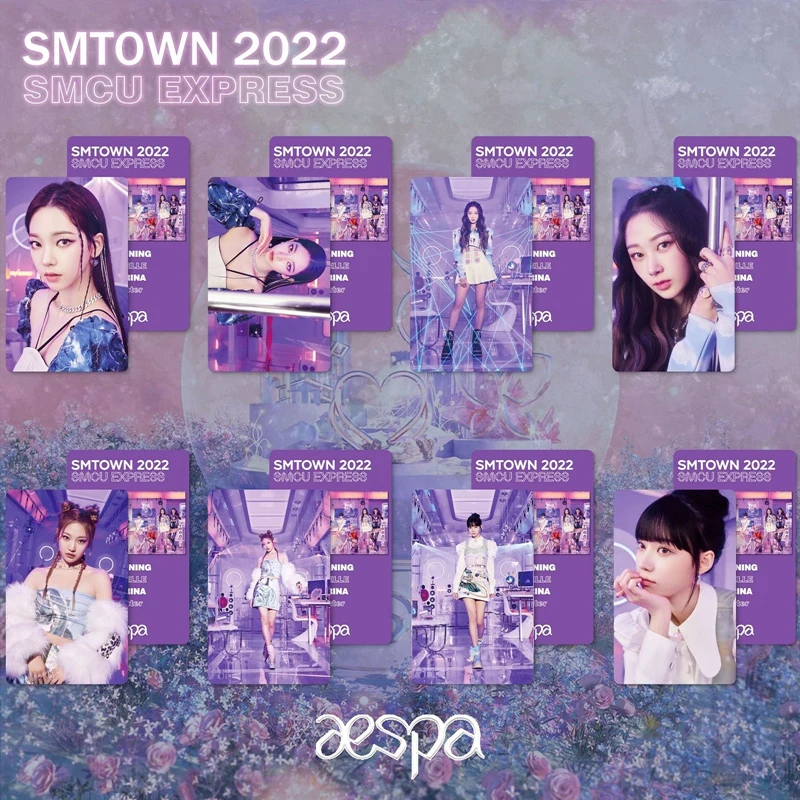 6 шт./компл. Kpop Aespa New Ablum SMTOWN : SMCU EXPRESS LOMO Cards фотоальбом фотооткрытки для поклонников