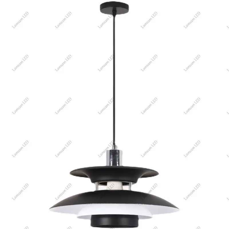 Danish PH5 Pendant Lamp Disc-shaped Suspension Light with E27 Bulb Holder 85-265V for Bedroom Dining Room Corridor Bar Balcony 5