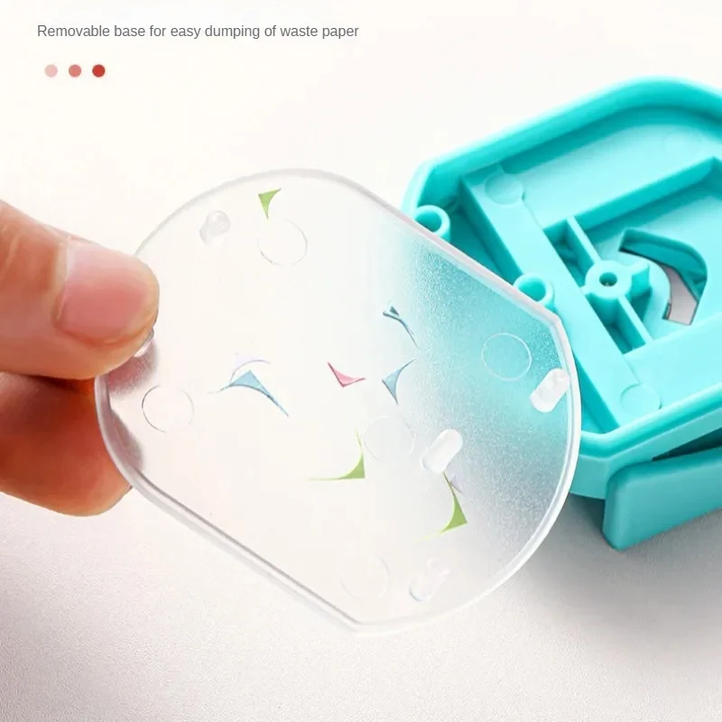 Taglierina per Angoli Arrotondati R4, Perforatore Portatile per Carta, Utensile per Bordi Angolati, per Foto, Scrapbook, Ufficio, Fai-da-Te, Artigianato - immagine 4