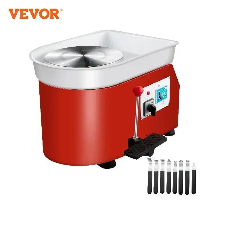 

VEVOR Pottery Wheel 25cm Pottery Forming Machine 280W Electric Pottery Wheel for Ceramics Clay Craft DIY Clay