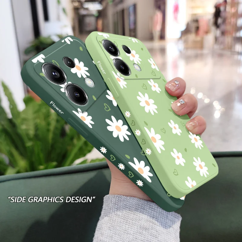 Tender Daisy Silicone Phone Case Cover