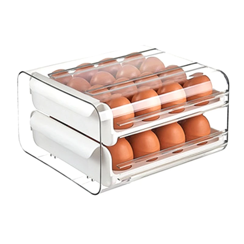 

Ящик для хранения яиц в холодильнике, артефакт для сохранения свежести яиц, кухонный утолщенный ящик большой емкости