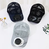 Solar Powered Charge Fan Baseball Cap Adults Summer Outdoor Sun Shading Breathable Duck Tongue Mesh Cap Men Women Mz130 - Image 4