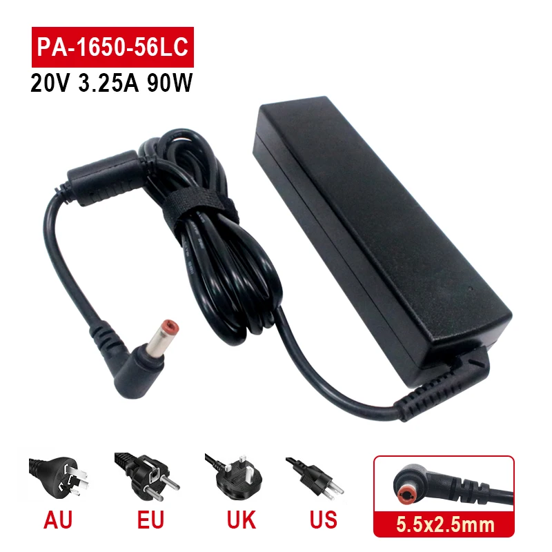 

20V 3.25A 65W AC Adapter Power Supply For Lenovo G580 G555 G560 G470 G570 G575 S10-2 S10-3 S10-3t PA-1650-56LC