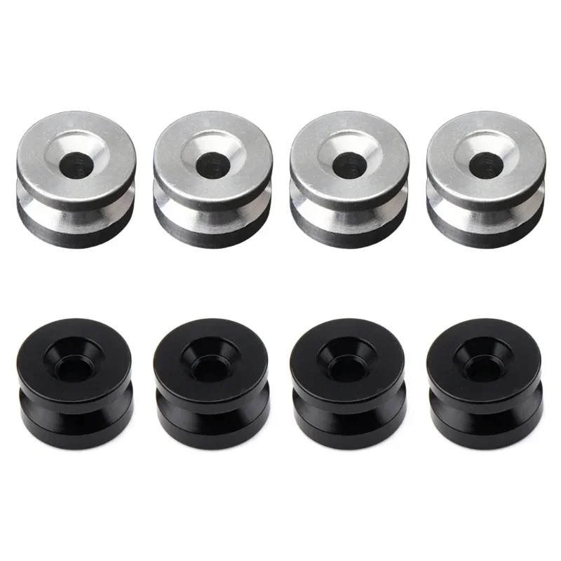 Motorcycle Tail Box 4pcs Universal Motorcycle Rear Luggage Tail Top Box Helmet Trunk Bracket Base Plate Bushing Pad Buckle Spacers