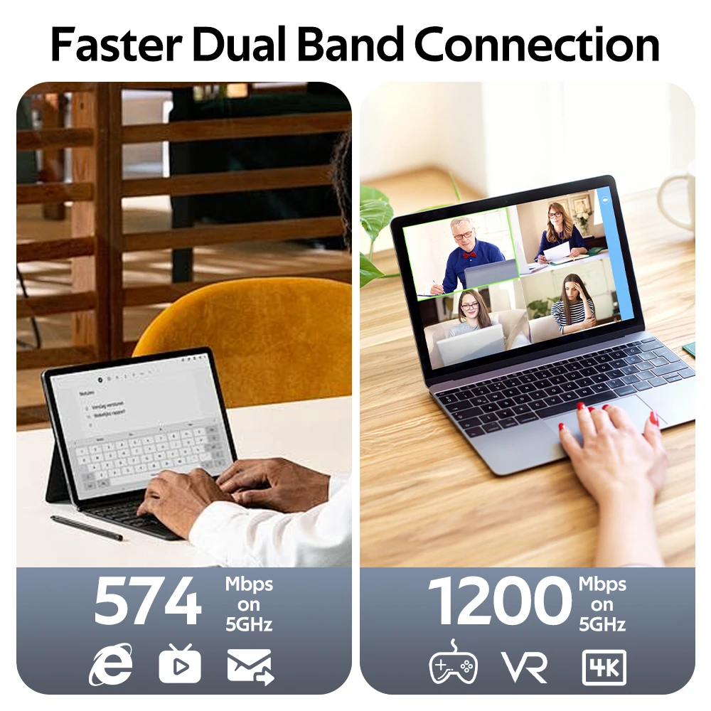 듀얼 밴드 2.4G 및 5G 무선 네트워크 카드, 노트북 데스크탑용 USB 3.0 와이파이 어댑터, 와이파이 6 USB 동글 수신기, AX1800 MT7921