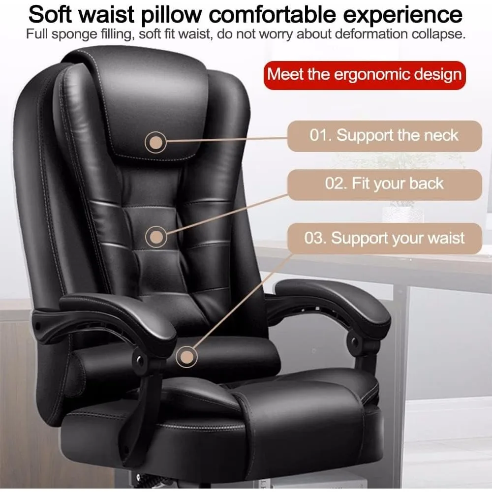 Home Computer Chairs, Office Gaming Chairs Big and Tall Chair Back Support Ergonomic High Back Managerial Executive,Office Chair 4