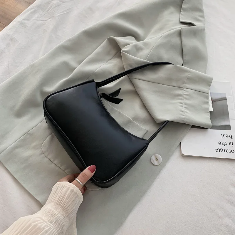 Fashion Simple Totes for Women New Trendy Vintage Handbag Female Small Subaxillary Bags Casual Mini Shoulder Bag Wallet